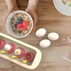 Красный подставки для яиц Solo роза