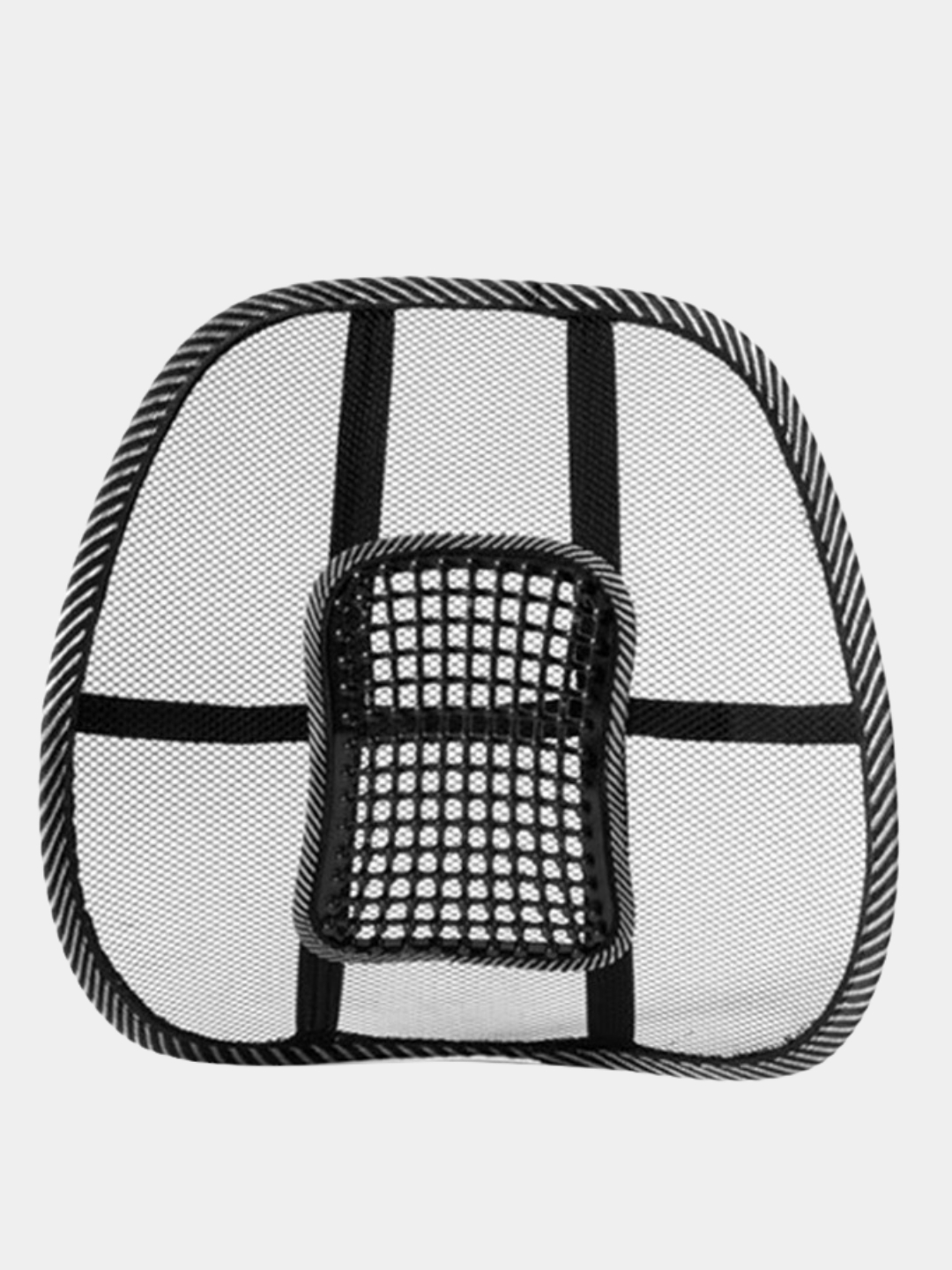 Поддерживающая подушка для спины LSCREEN M-912, черная сетка