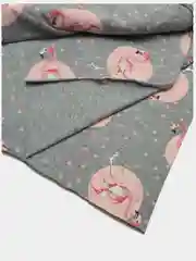 Ткань Кулирка для шитья "Розовый фламинго"