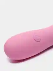 Бежевый вибратор женский вакуумный