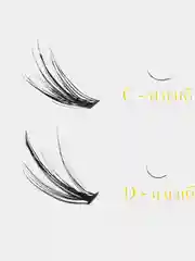 Пучки накладных ресниц False Eyelash 20D