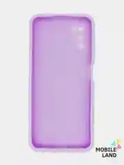 Лавандовый чехол Samsung A03s со стразами силиконовый со съемной крышкой