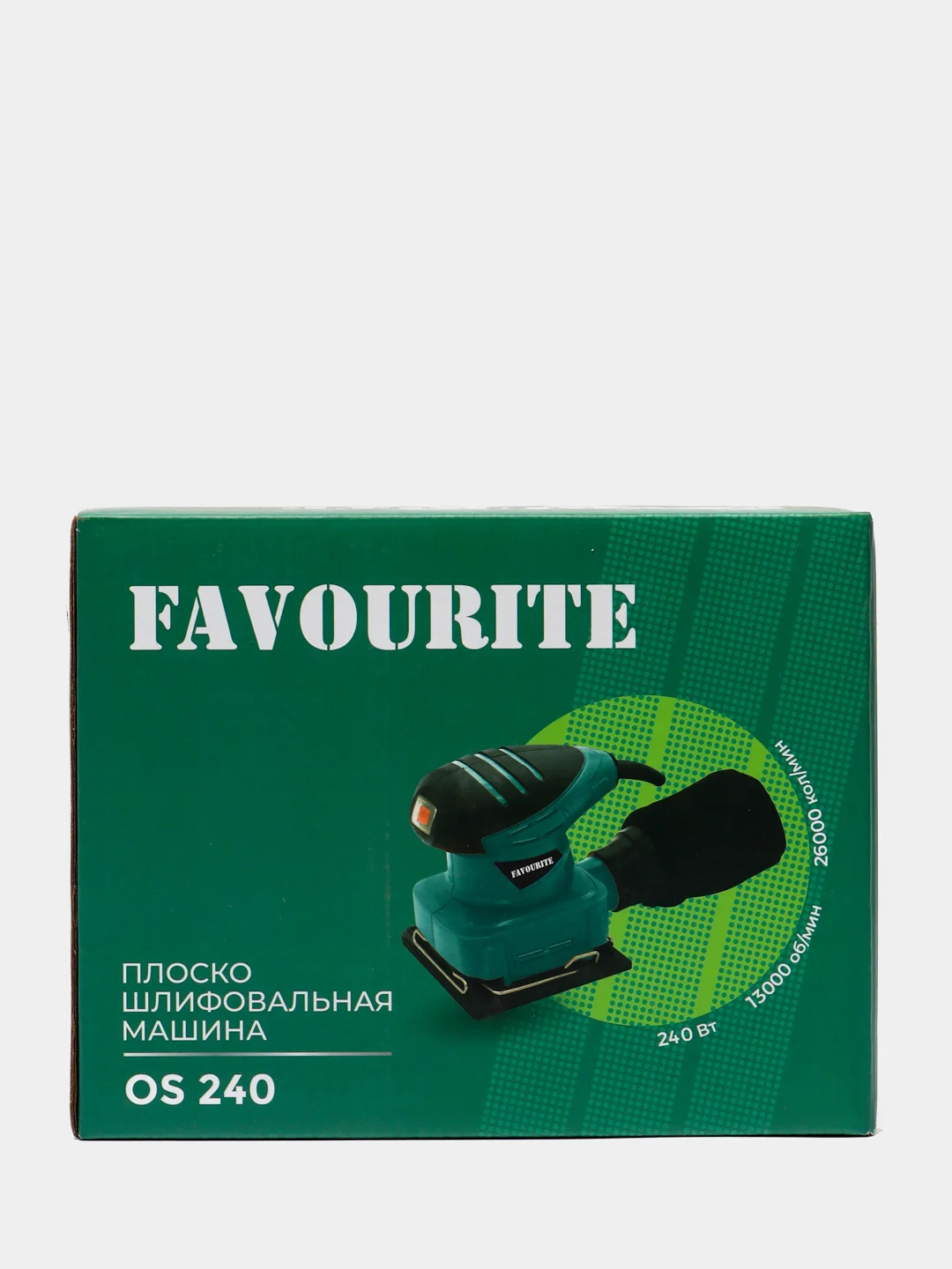 Плоскошлифовальная машина FAVOURITE, 240Вт, 110 х 105 мм, 13000 об/мин, 26000 кол/мин