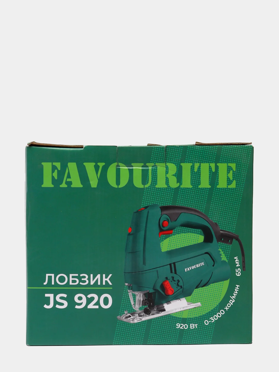 Лобзик с лазером Favourite, 920 Вт, 0-3000 ход/мин, дерево 65 мм, металл 6 мм