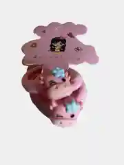 Розовый резинки для волос "Коровки", 2 штуки