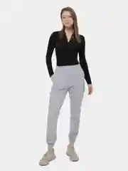 Серый меланж брюки женские спортивные джоггеры