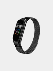 Металлический ремешок для Xiaomi Mi Band 3 и 4 (Миланская петля)