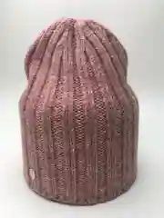 Карамельный женская вязаная шапка бини РИГА, лопатка, на весну-осень, без подклада