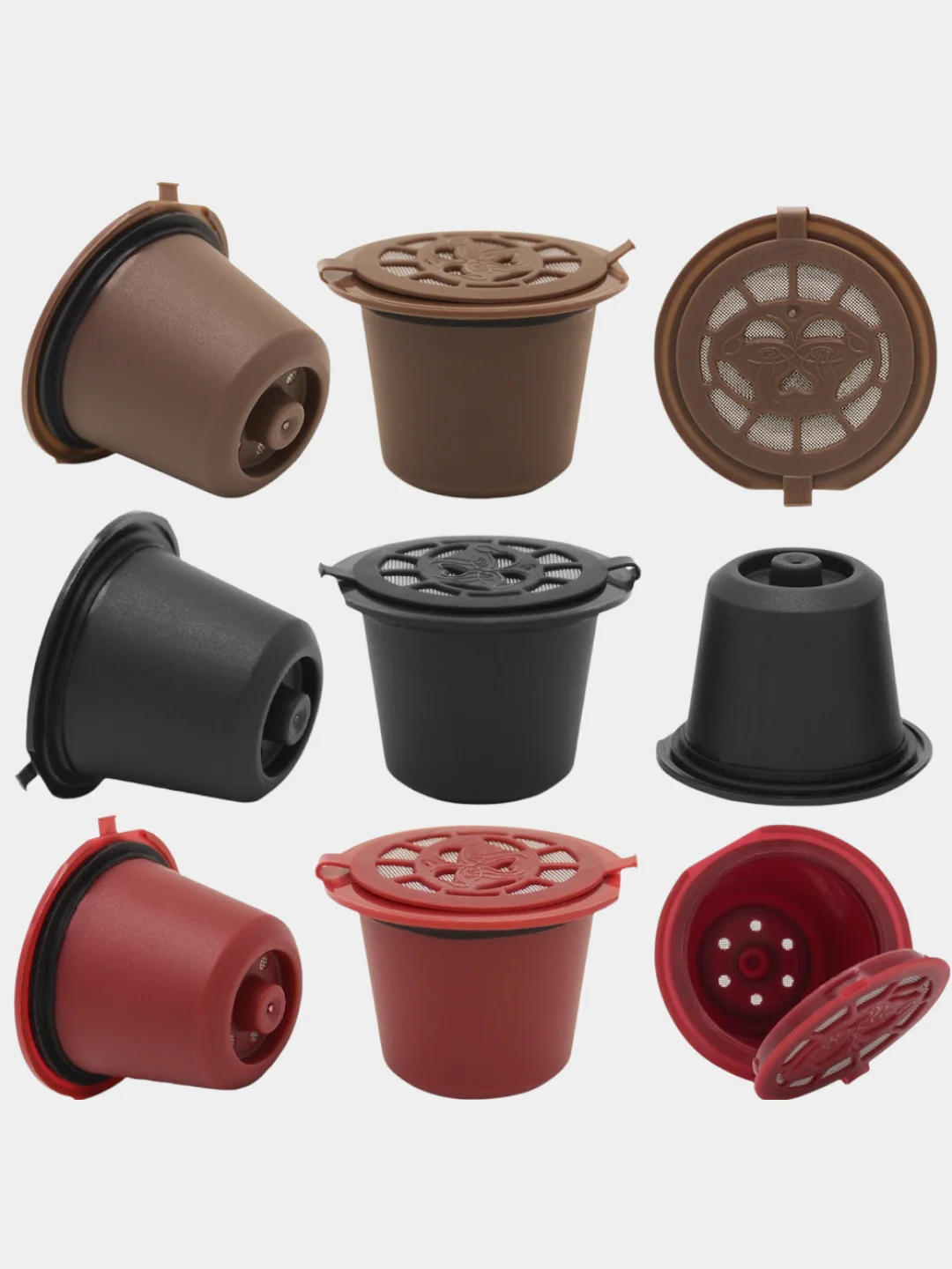 Коричневый капсула многоразовая  для кофемашин Nespresso