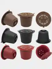 Коричневый капсула многоразовая  для кофемашин Nespresso