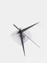 Серый меланж часовой кварцевый механизм плавного хода шток HM-18 мм