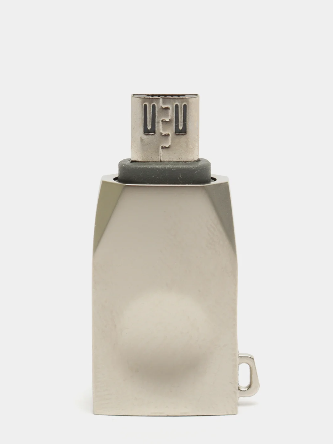 Переходник OTG HOCO UA10, USB - Micro USB, серебристый, юсб 3.0