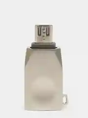 Переходник OTG HOCO UA10, USB - Micro USB, серебристый, юсб 3.0