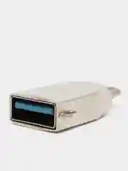 Переходник OTG HOCO UA10, USB - Micro USB, серебристый, юсб 3.0
