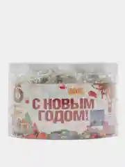 Желтый гирлянда-штора новогодняя, светодиодная, разноцветная