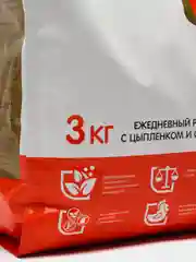Сухой корм Наша Марка, для взрослых собак мелких пород, с цыплёнком и овощами, 3 кг