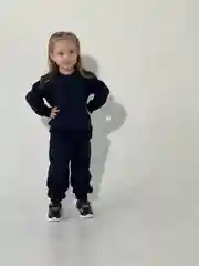 Темно-синий костюм спортивный детский однотонный/летний /для девочки и для мальчика/свитшот джоггеры