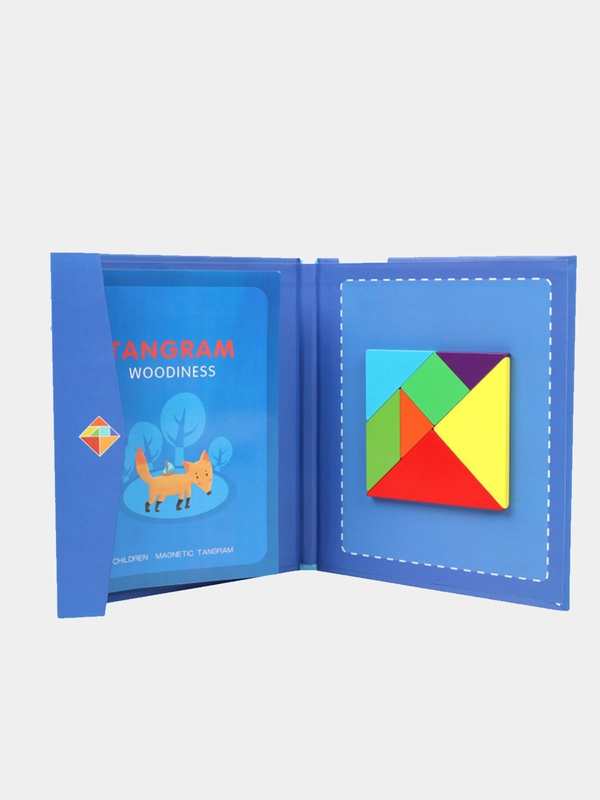 Деревянная головоломка Танграм в книжке