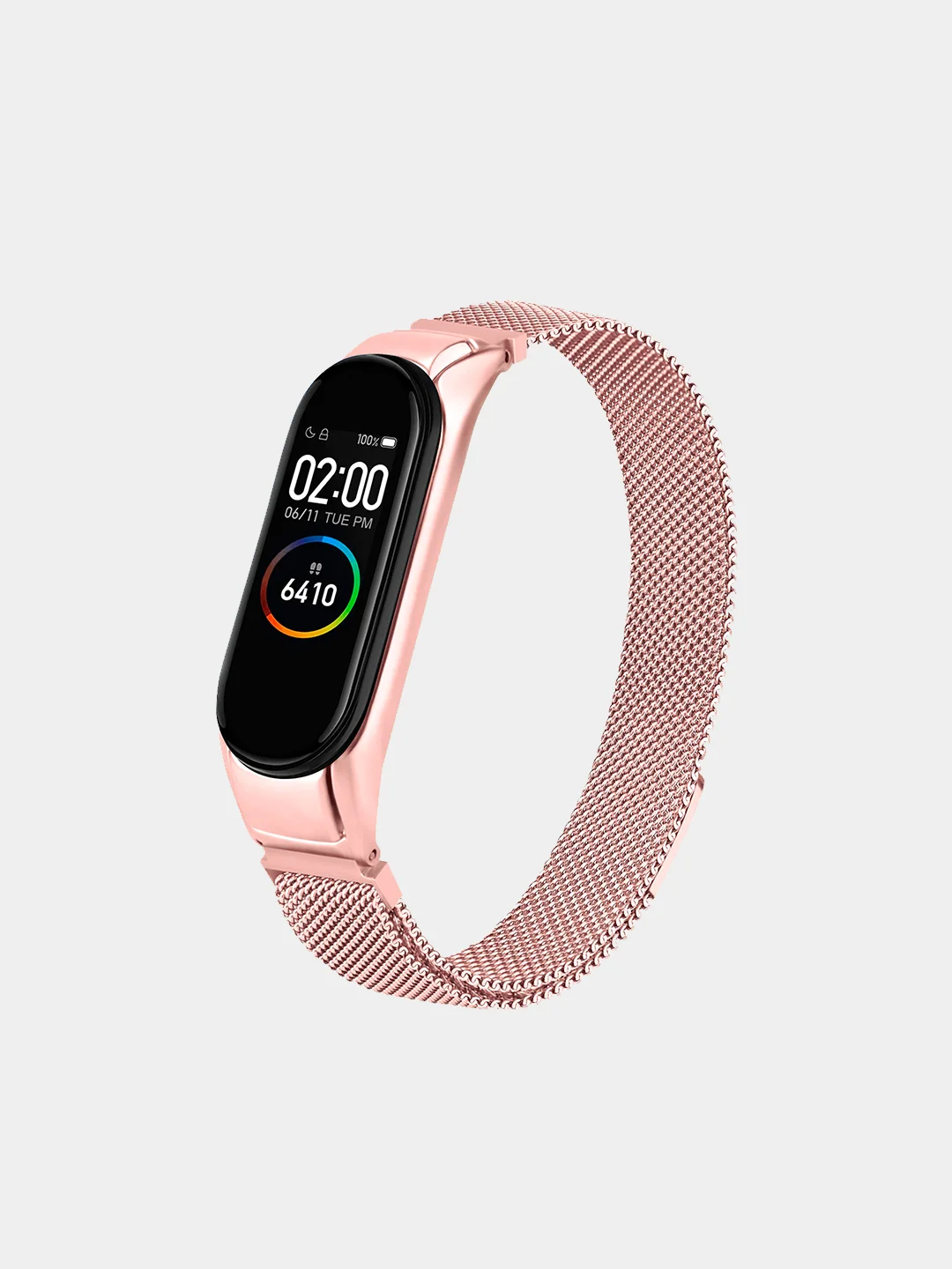Металлический ремешок для Xiaomi Mi Band 3 и 4 (Миланская петля)
