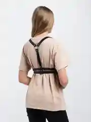 Черный портупея с двумя ремнями
