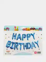 Синий набор воздушных шаров гирлянда "Happy Birthday"