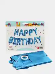 Синий набор воздушных шаров гирлянда "Happy Birthday"