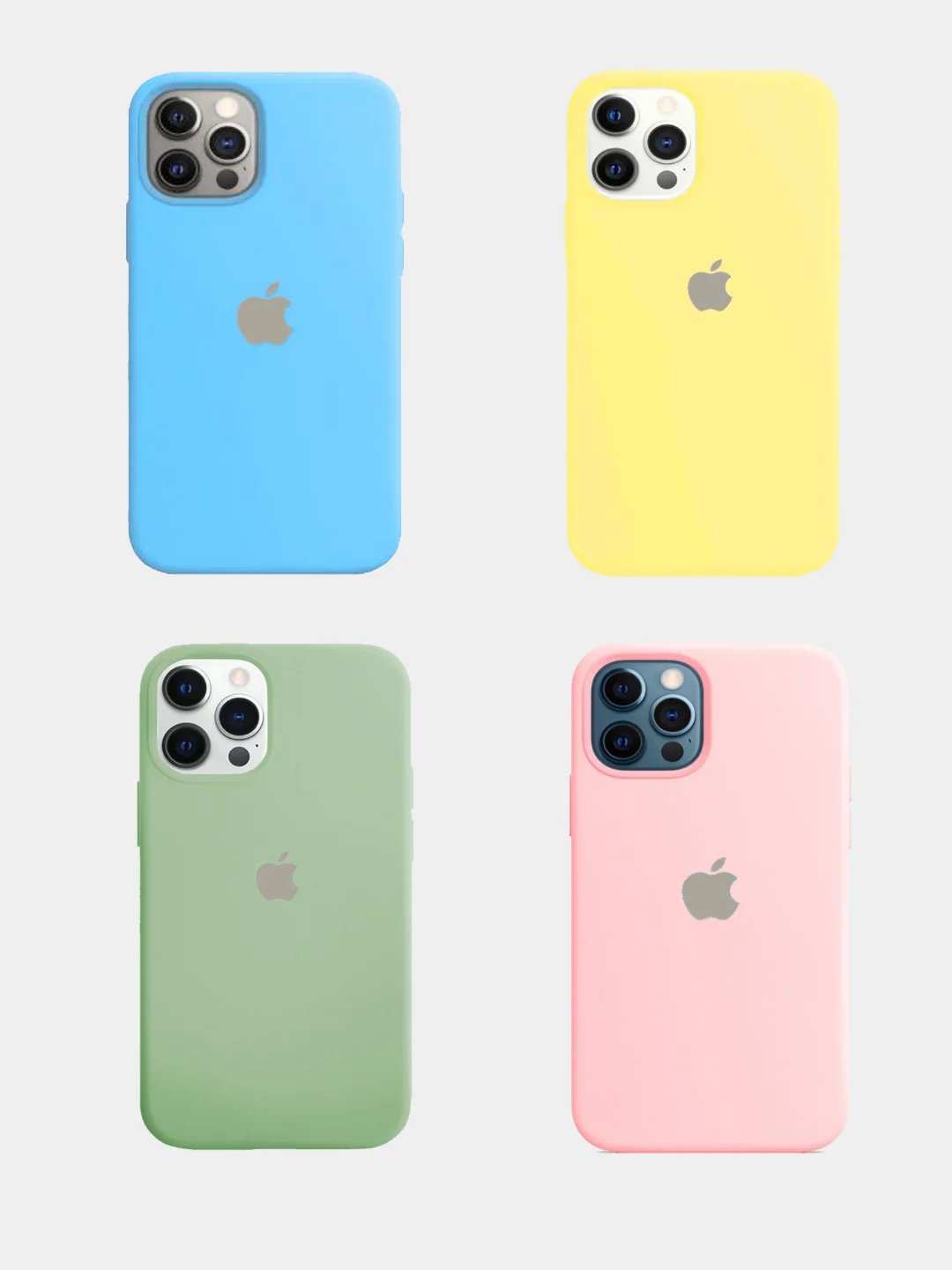 Чехол для iPhone 12, 12 Pro, 12 Pro Max Силиконовый про макс мини