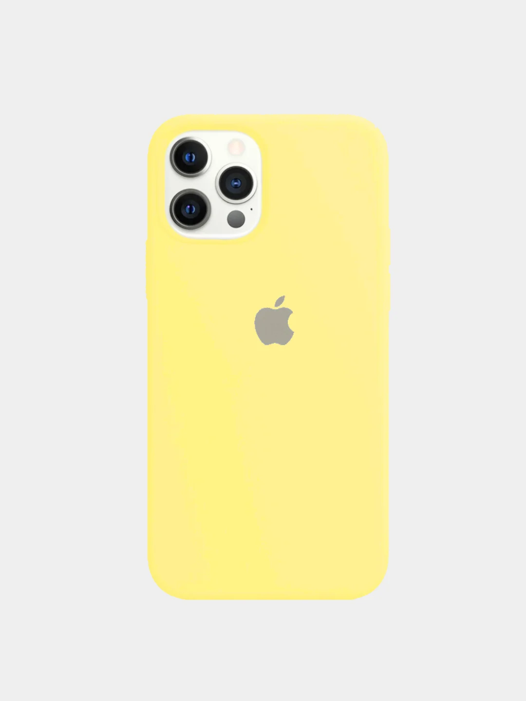 Желтый чехол для iPhone 12, 12 Pro, 12 Pro Max Силиконовый про макс мини