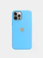 Голубой чехол для iPhone 12, 12 Pro, 12 Pro Max Силиконовый про макс мини