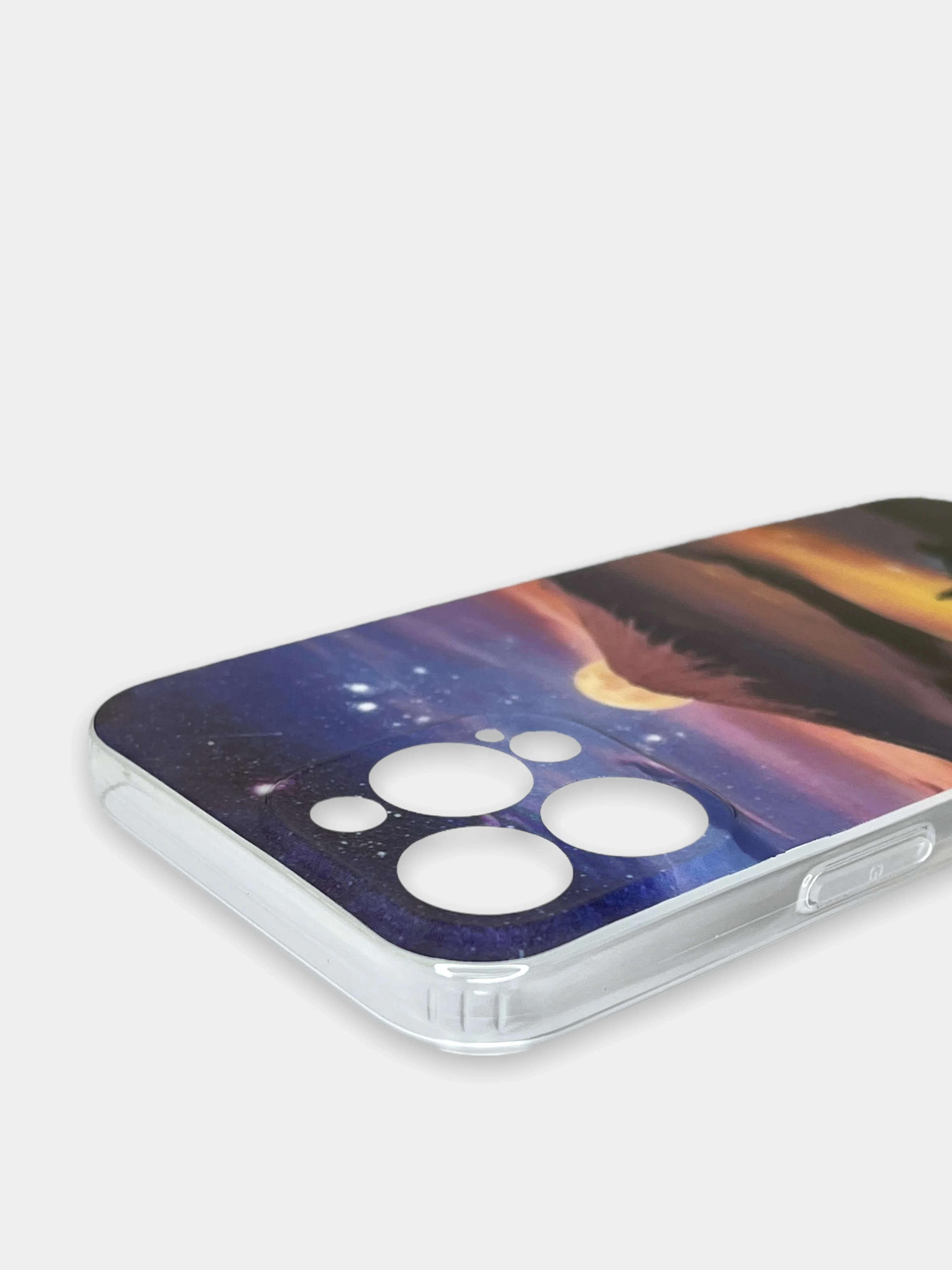 Аметистовый чехол iPhone 13 mini, 13, 13 Pro, 13 Pro Max силиконовый с рисунком