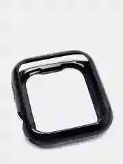 Черный чехол для Apple Watch 38/ 40/ 41/ 42/ 44/ 45 mm, силиконовый