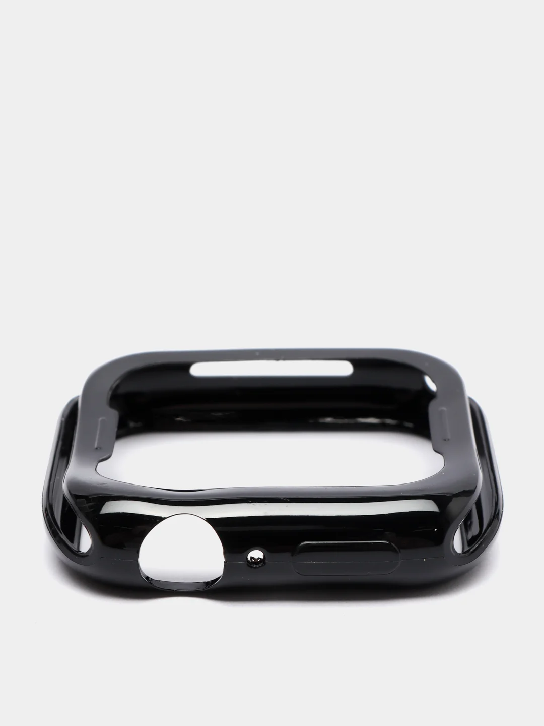 Черный чехол для Apple Watch 38/ 40/ 41/ 42/ 44/ 45 mm, силиконовый