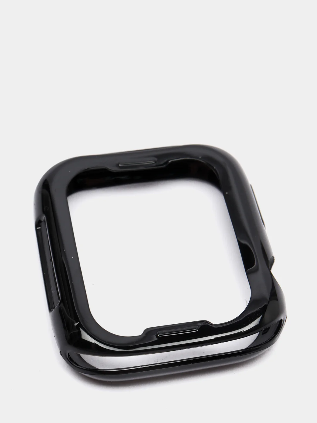 Черный чехол для Apple Watch 38/ 40/ 41/ 42/ 44/ 45 mm, силиконовый