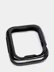 Черный чехол для Apple Watch 38/ 40/ 41/ 42/ 44/ 45 mm, силиконовый