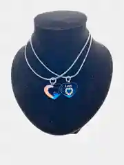 Золотистый хаки колье для пар/  колье для друзей / Парное колье/ Цепочка для пар/ Для влюбленных