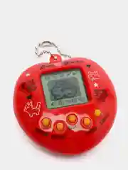 Красный виртуальный электронный питомец игрушка Тамагочи / Tamagotchi / разные цвета. (сердечко)