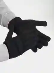 Перчатки мужские, черные, осенние, вязаные