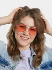 Розовый круглые солнцезащитные очки Mirsee
