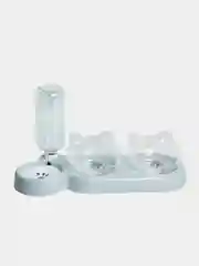 Серебряный миска тройная для домашних животных