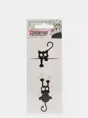 S Татуировка на тело "Котики"