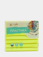 Полимерная глина "Пластика", флуоресцентный лимонный, 56 г