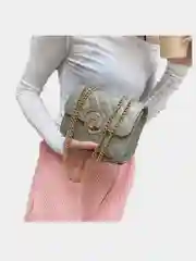 Зеленый клатч женский