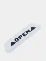 Белый светоотражающие наклейка OPEN 5шт