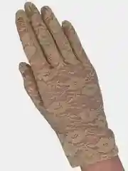 Карамельный перчатки гипюр