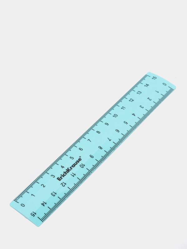 Линейка ErichKrause "Pastel Mint" мятный, 15 см, в флоупаке 53679