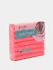 Полимерная глина "Пластика", 56 г, флуоресцентный красный