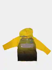 Желтый тонковка с капюшоном