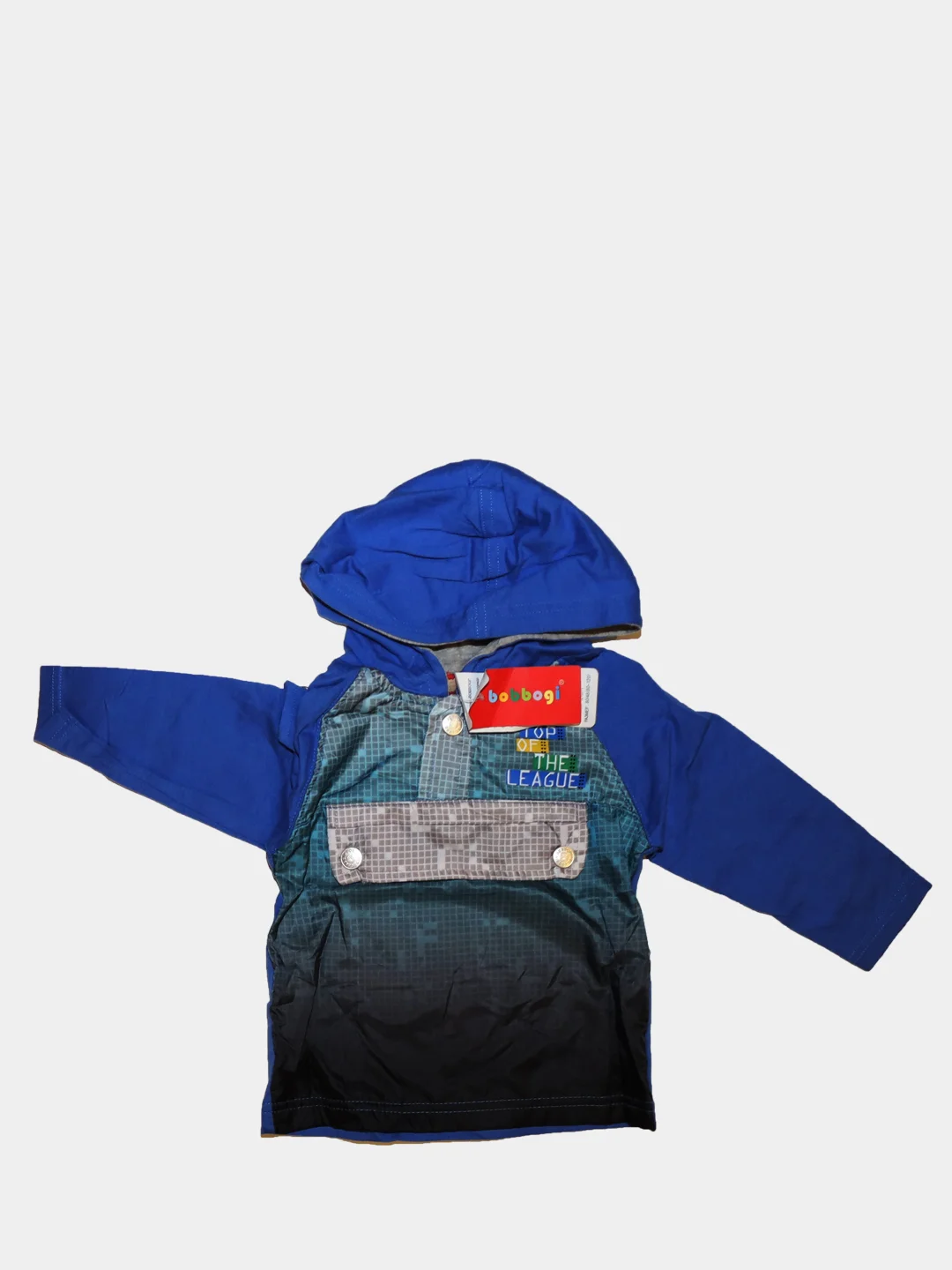 Индиго тонковка с капюшоном