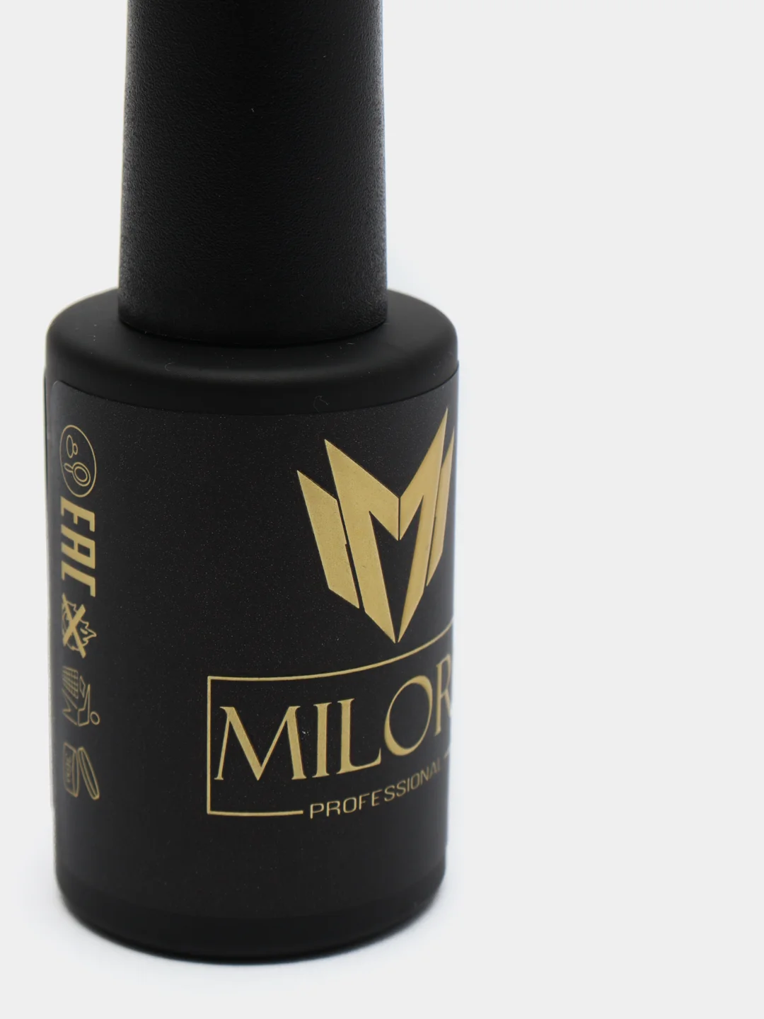 Гель-лак Milory Egg Black UV/LED, прозрачный, с белыми вкраплениями, 10 г