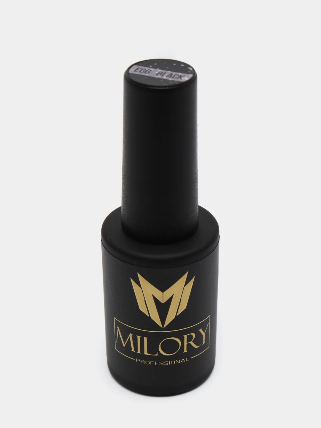 Гель-лак Milory Egg Black UV/LED, прозрачный, с белыми вкраплениями, 10 г